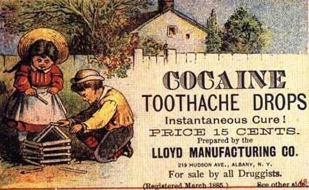 11 Cocaine toothache drops