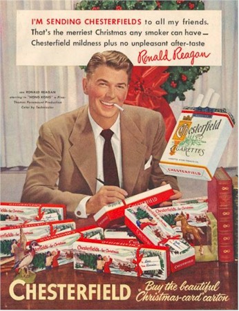 Ronald Reagan: Chesterfield for Christmas ad