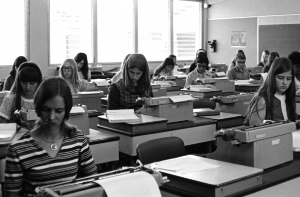 Typing class in high school