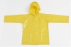 Yellow rubber raincoats