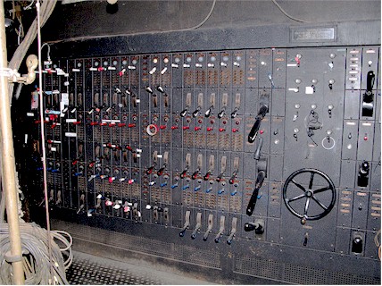 Stage lighting controls - then