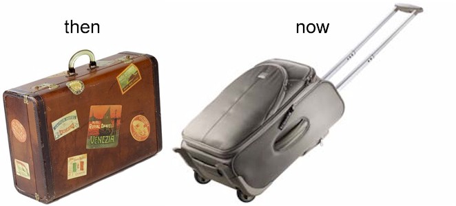 Luggage with wheels