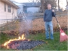 Burning leaves in your yard was okay