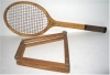 Wooden tennis rackets & presses